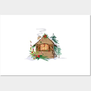 Christmas hut Posters and Art